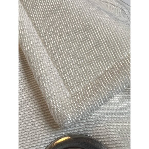 Chico’s cream knit textured cropped moto jacket size 1 (8) - Picture 7 of 12